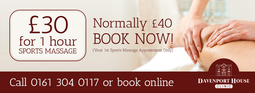 £20 for 1 hour sports massage